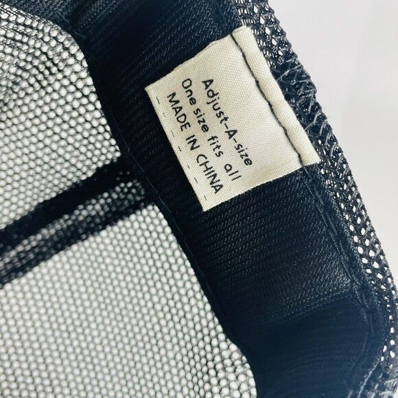 Sapp Bros Truck Stop Black Yellow Mesh Snapback Trucker Hat Cap VTG - Picture 7 of 10